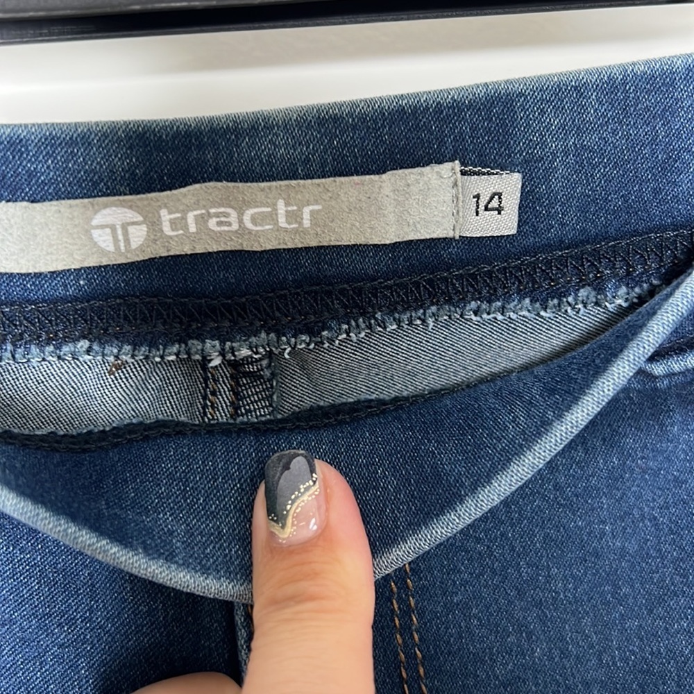 🕶️Tractr⚡️Skinny Stretch Denim Jegging Jeans 14 girls boys kids - Picture 4 of 6